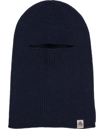 Aclima Flat Knit Balaclava Hat Blå Navy Blazer One Size