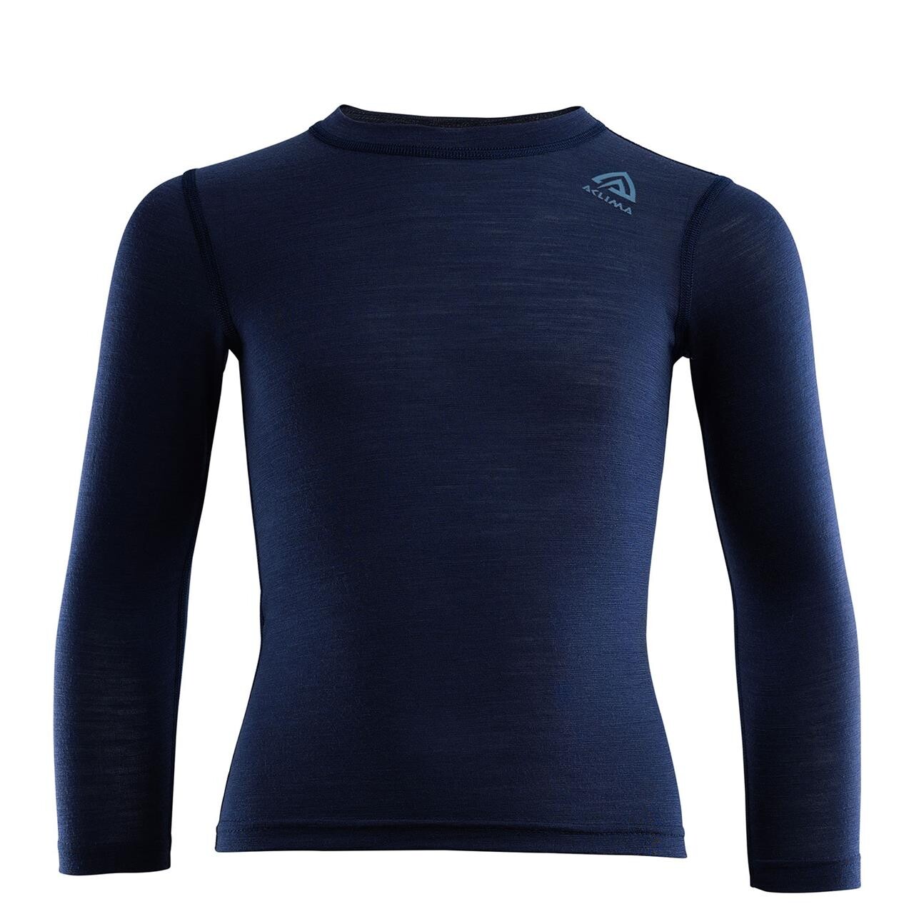 Aclima Kids Lightwool Crew Neck Blå Navy Blazer 120