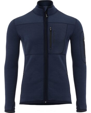 Aclima Mens Fleecewool Jacket Blå Navy Blazer Large