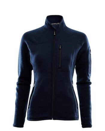 Aclima Womens Fleecewool Jacket Blå Navy Blazer Small