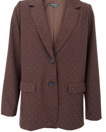 Black Colour Blazer Diamond Coffee