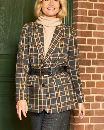 Black Colour Blazer Nellie Grey