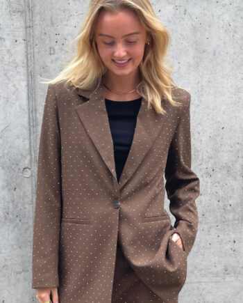 Love   Divine Blazer Love1021 Brown Rhinestone