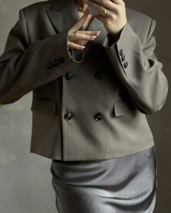 Neo Noir Blazer Conan Structure Khaki