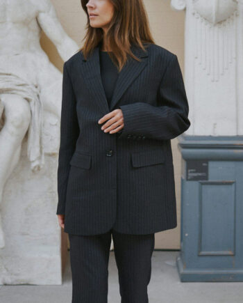 Neo Noir Blazer Marielle Button Back Antracit