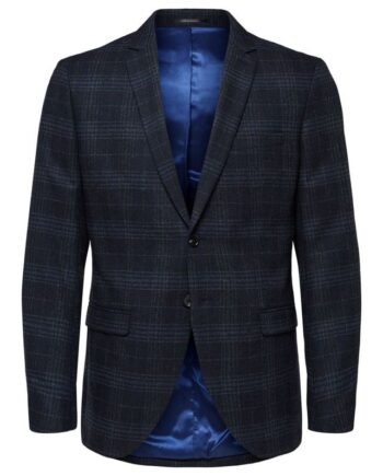 Slhslim Myloiver Blue Chk Blz