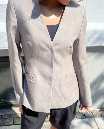 Neo Noir Blazer Frillis Dark Sand