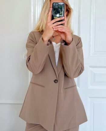 Neo Noir Blazer Avery Suit Dusty Brown