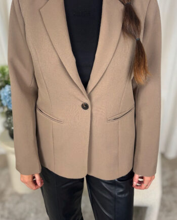 Neo Noir Blazer Francine Dusty Brown
