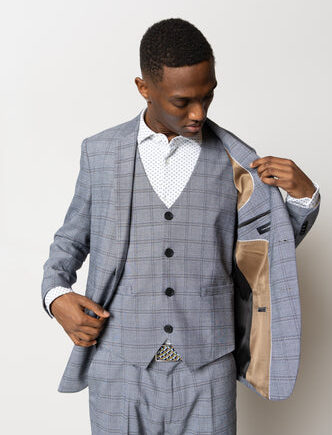 Storm Blazer Navy Khaki Check