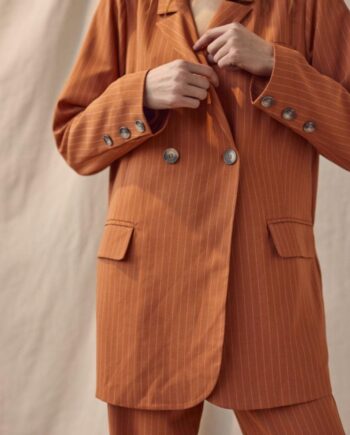 View Blazer Annali Brown Stripe
