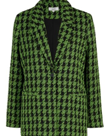 Mbym Blazer Maeva Kiwi Houndstooth