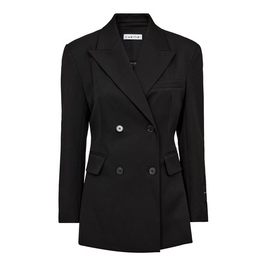 Haute Amiti Premiere Waist Fit Blazer Black