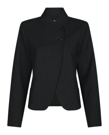 Neo Noir Tiria Slim Pinstripe Blazer Dark Navy