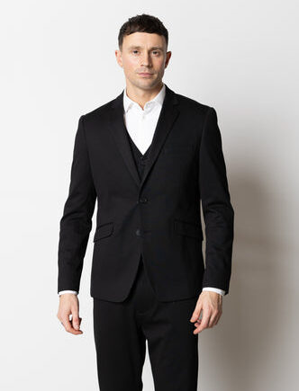 Brendon Jersey Blazer Black