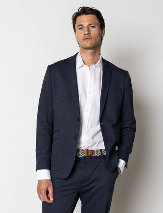 Brendon Jersey Blazer Navy