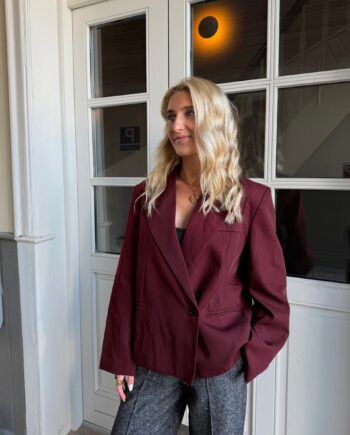 Elma Blazer Burgundy