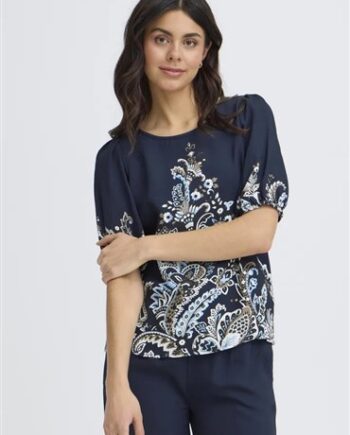 Fransa Bluse 900010609 Navy Blazer