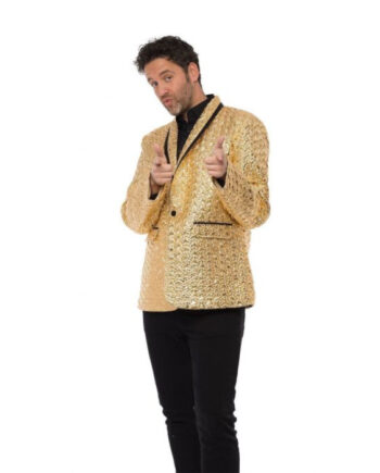 Guld Blazer Til Mænd