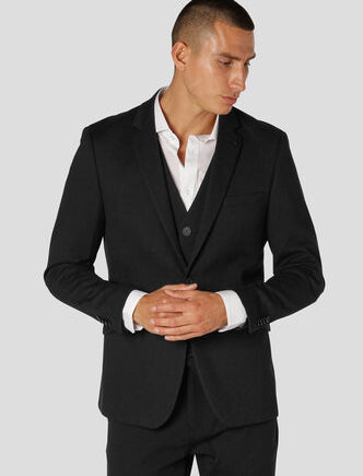 Milano Stretch Jersey Blazer Black01
