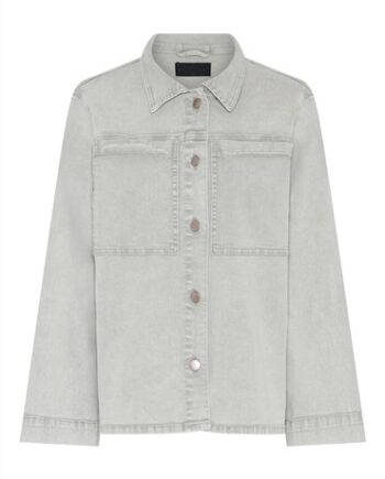 Oversize Denim Jakke Oliven