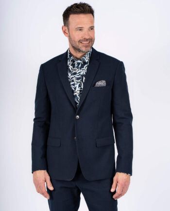 Pre End Hector Hør Blazer Navy