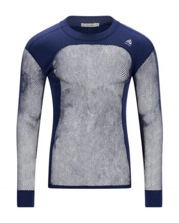 Aclima Woolnet Original Crewneck Mens Navy Blazer