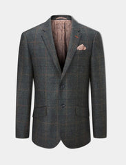 Alan Paine Surrey Menamp Tweed Blazer Green Check