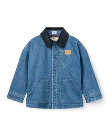 Denim Jakke Lining   Fløjls Krave Indigo Blue Washed Navy Blazer Corduroy Indigo Blue Washed Navy Blazer Corduroy