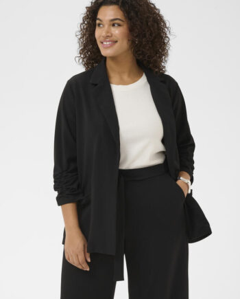 Blazer Kcpheolo Sleeve Black Deep Kaffe Curve
