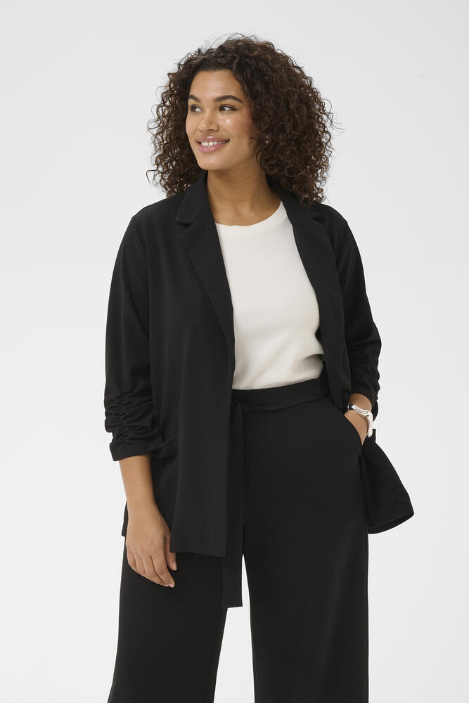 Blazer Kcpheolo Sleeve Black Deep Kaffe Curve
