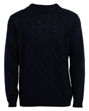 Carnt Jens Herre Striktrøje Navy Blazer