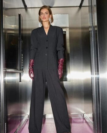 Couture Vola Power Fitted Blazer Black