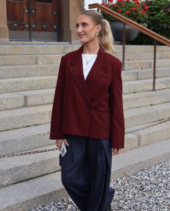 Elma Blazer Burgundy
