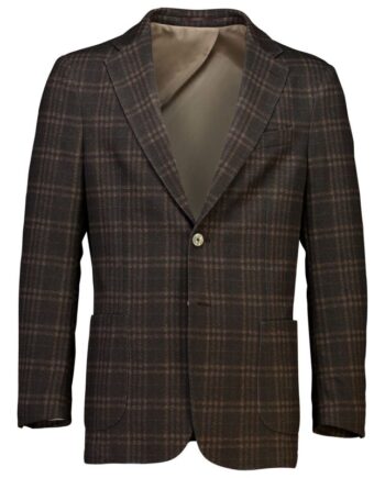 Lindbergh Modern Fit Superflex Ternet Blazer Brun Meleret Til Herre