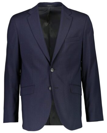 Lindbergh Modern Fit Superflex Ternet Teknisk Blazer Mørkeblå Meleret Til Herre