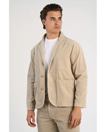 Lindbergh Relaxed Fit Blazer Lys Stone Til Herre