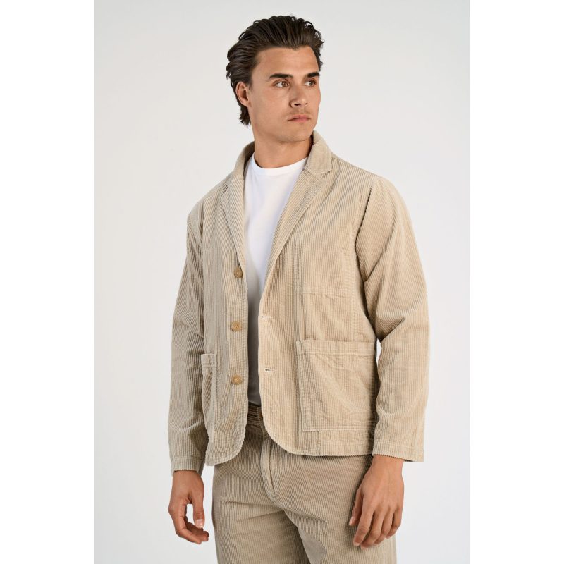 Lindbergh Relaxed Fit Blazer Lys Stone Til Herre