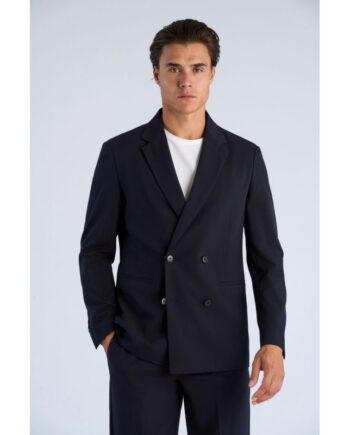 Lindbergh Relaxed Fit Superflex Formel Blazer Navy Til Herre Model 300111db