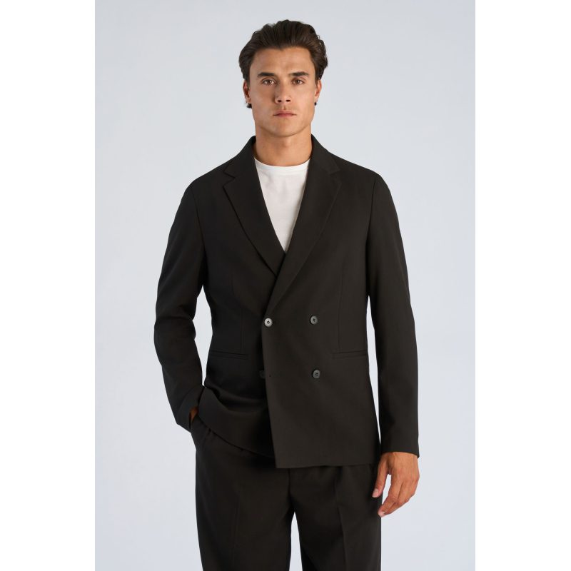 Lindbergh Relaxed Fit Superflex Formel Blazer Sort Til Herre Model 300111db