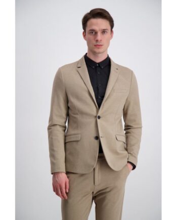 Lindbergh Slim Fit Blazer Sand Meleret Til Herre