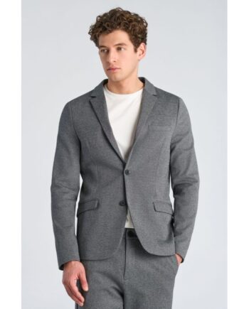 Lindbergh Slim Fit Superflex Blazer Grå Meleret Til Herre