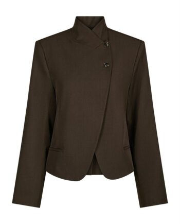 Neo Noir Tiria Structure Blazer Dark Brown